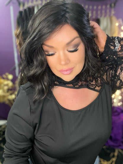 TERRESA BLACK LICORICE HS STANDARD LUXURY WIG *SAMPLE A NOT RETURNABLE*