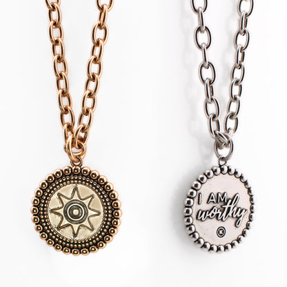 I Am Worthy Sun Essential Necklace