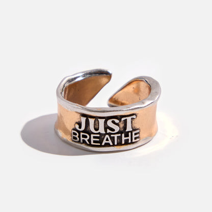 Just Breathe Remember Adjustable Ring