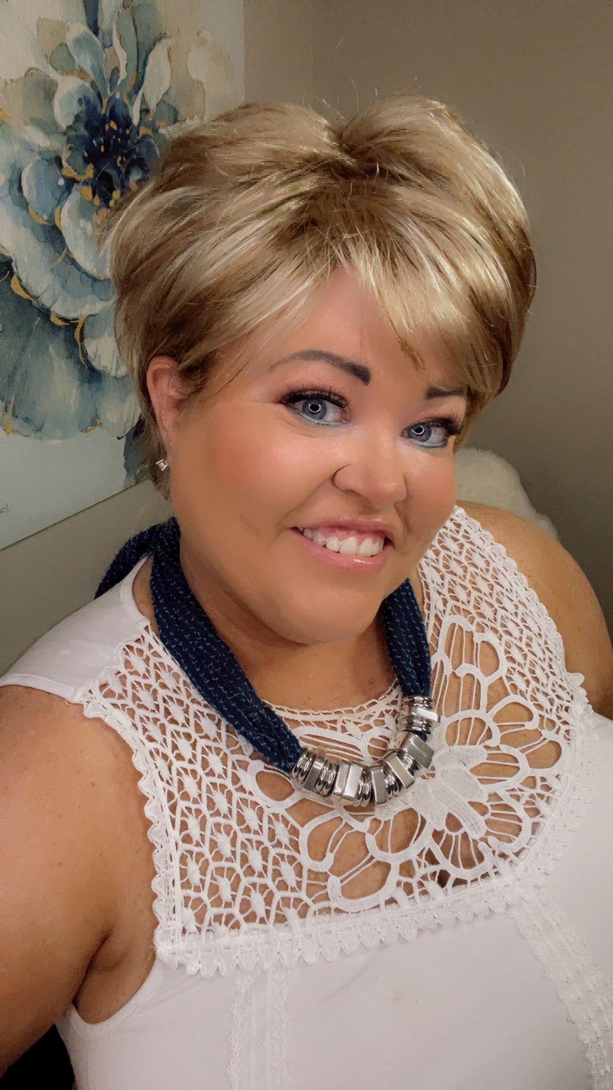 KATIE – Luxury Wig by Chic Lifestyle Shown in Misty Sunrise.