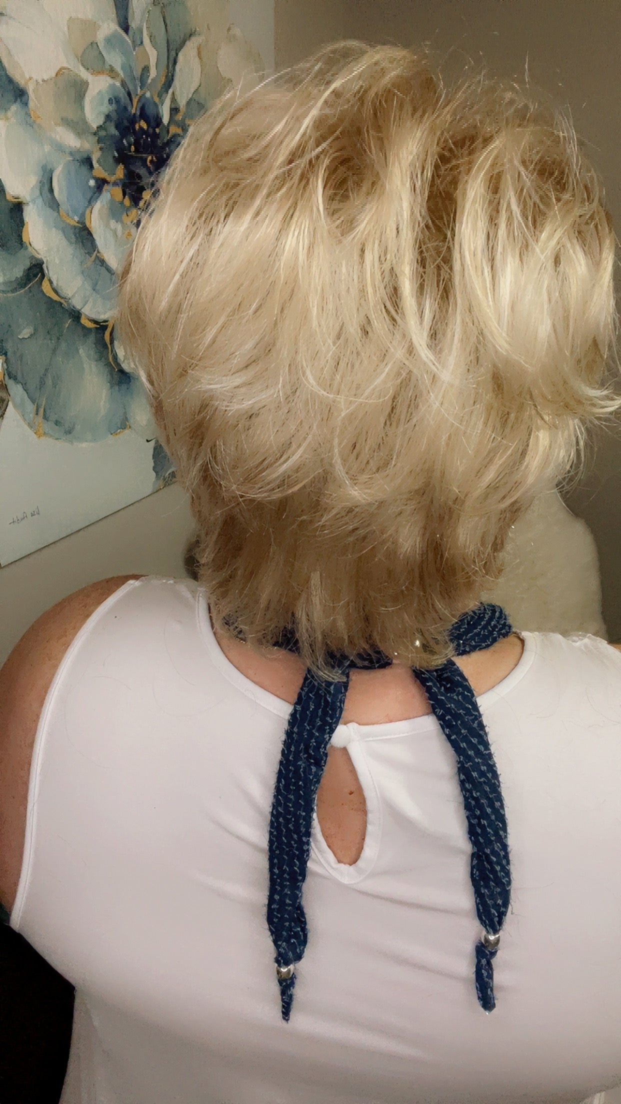 KATIE – Luxury Wig by Chic Lifestyle Shown in Princess Ivory.