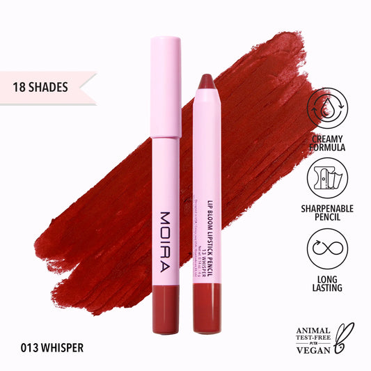 MOIRA Lip Bloom Lipstick Pencil- 013, Whisper L151 LW3