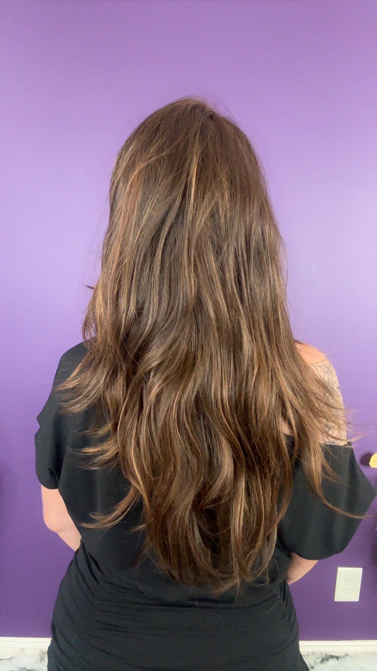 LUCY – Luxury Wig by Chic Lifestyle Shown in Cherrywood.