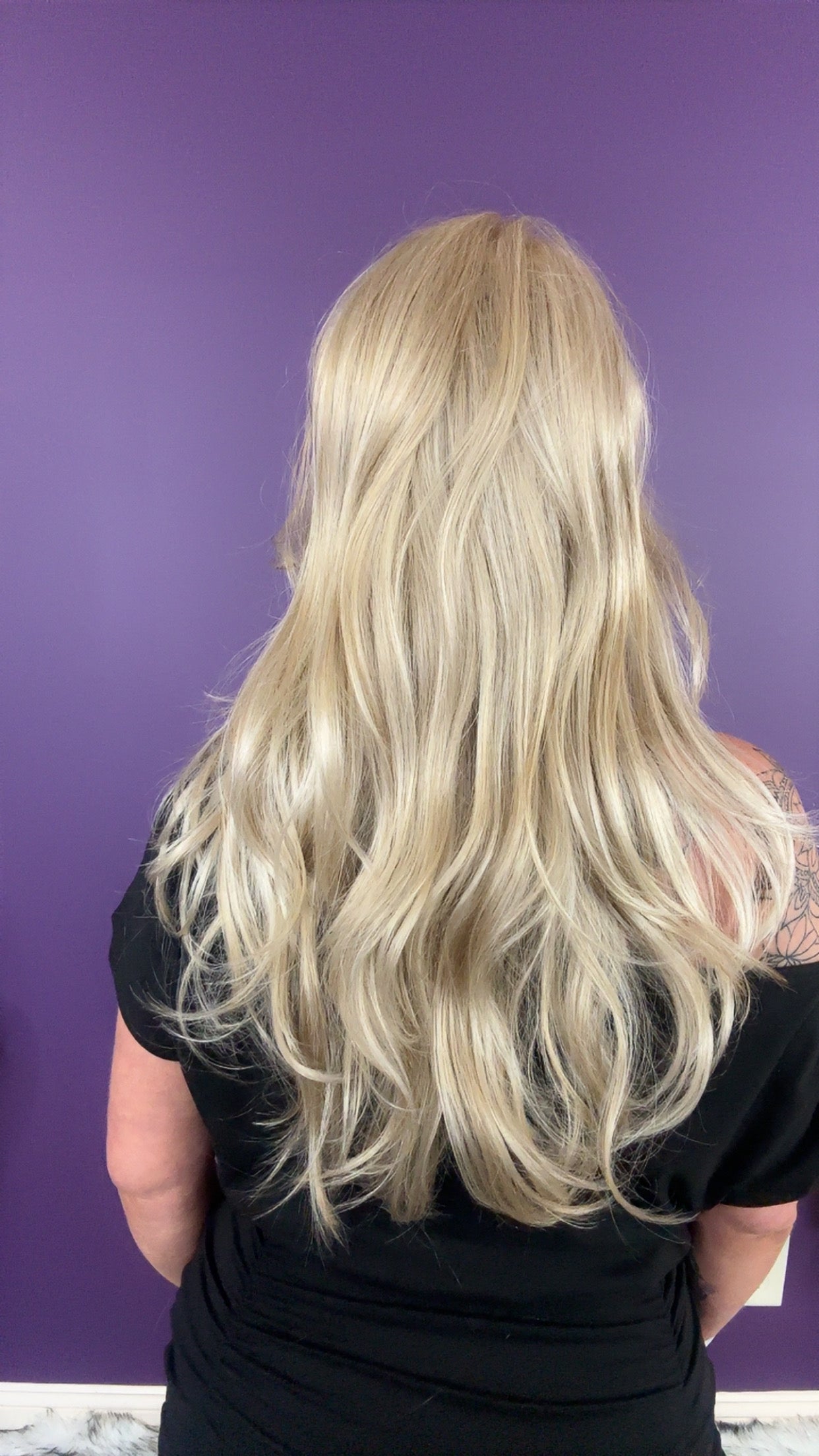 LUCY – Luxury Wig by Chic Lifestyle Shown in Princess Ivory.