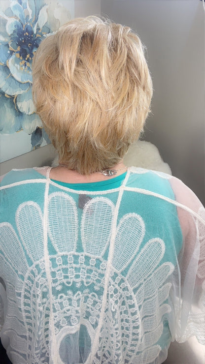 MEG – Luxury Wig by Chic Lifestyle Shown in Endless Sunlight.