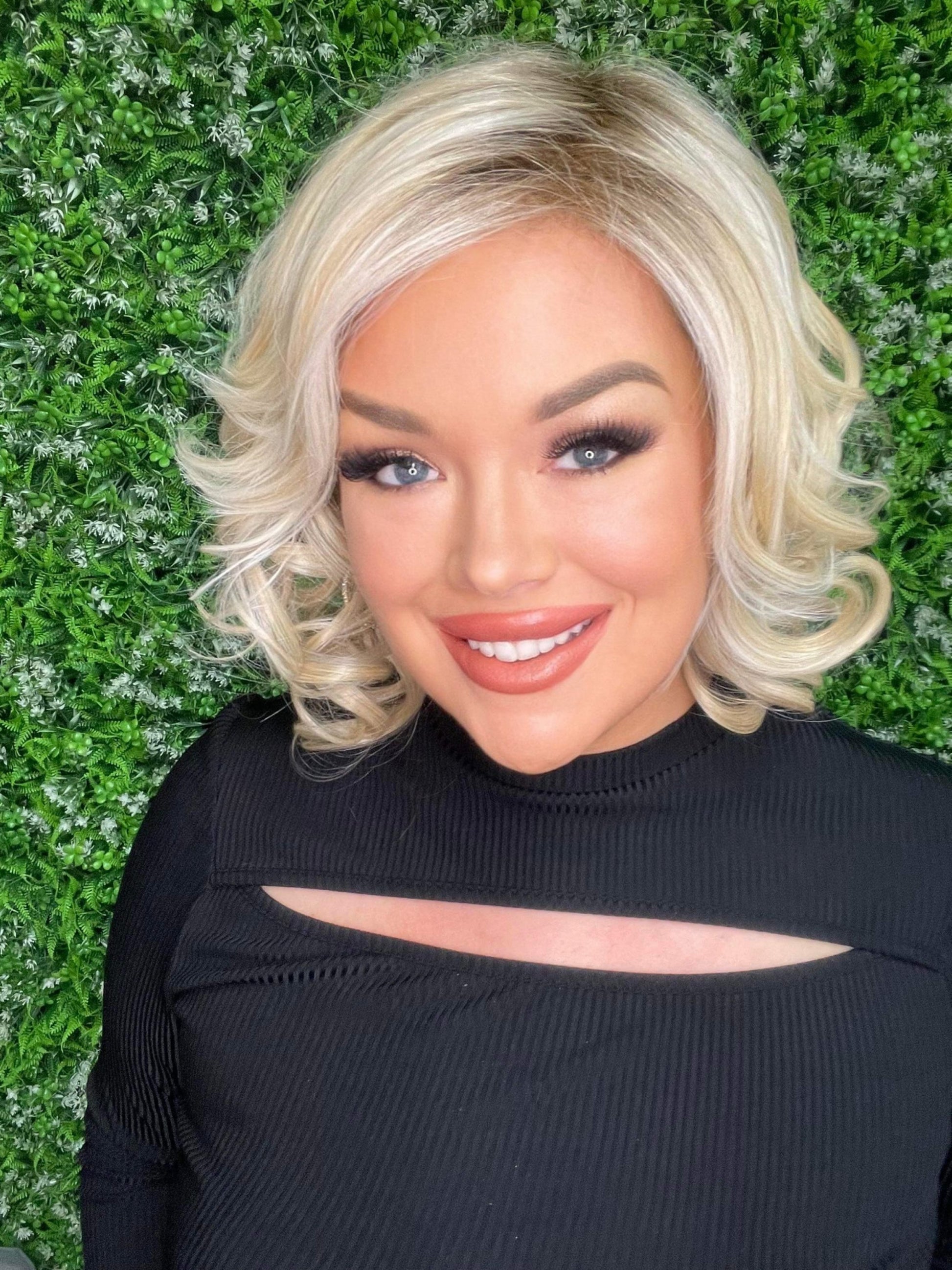 NATALIE – Luxury Wig by Chic Lifestyle Shown in California Blonde.