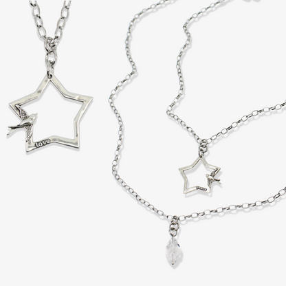 Peace & Love Star and Bird Original Lite Necklace