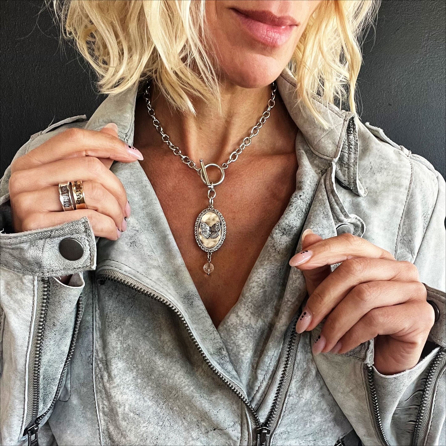 She Believed She Could Butterfly Choker Necklace