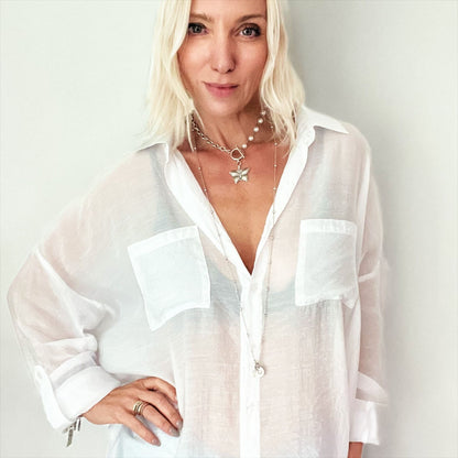 I Am Enough Heart Dainty Necklace