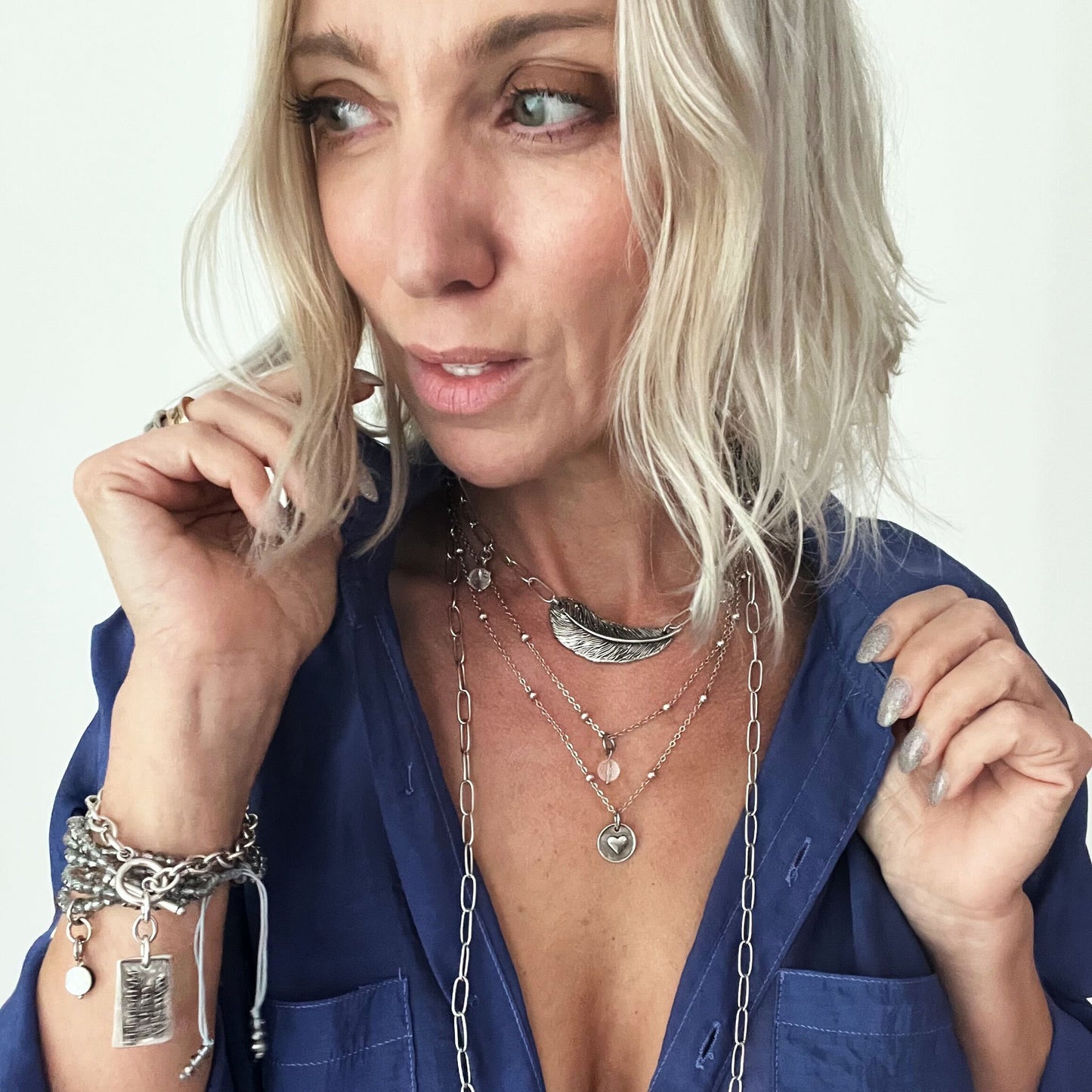 I Am Enough Heart Dainty Necklace