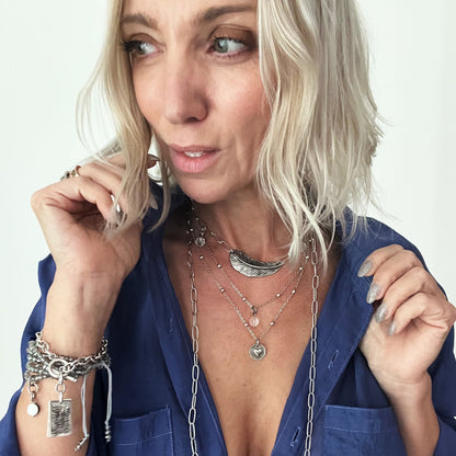 I Am Enough Heart Dainty Necklace