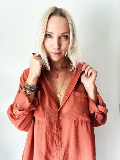 I Am Enough Heart Dainty Necklace