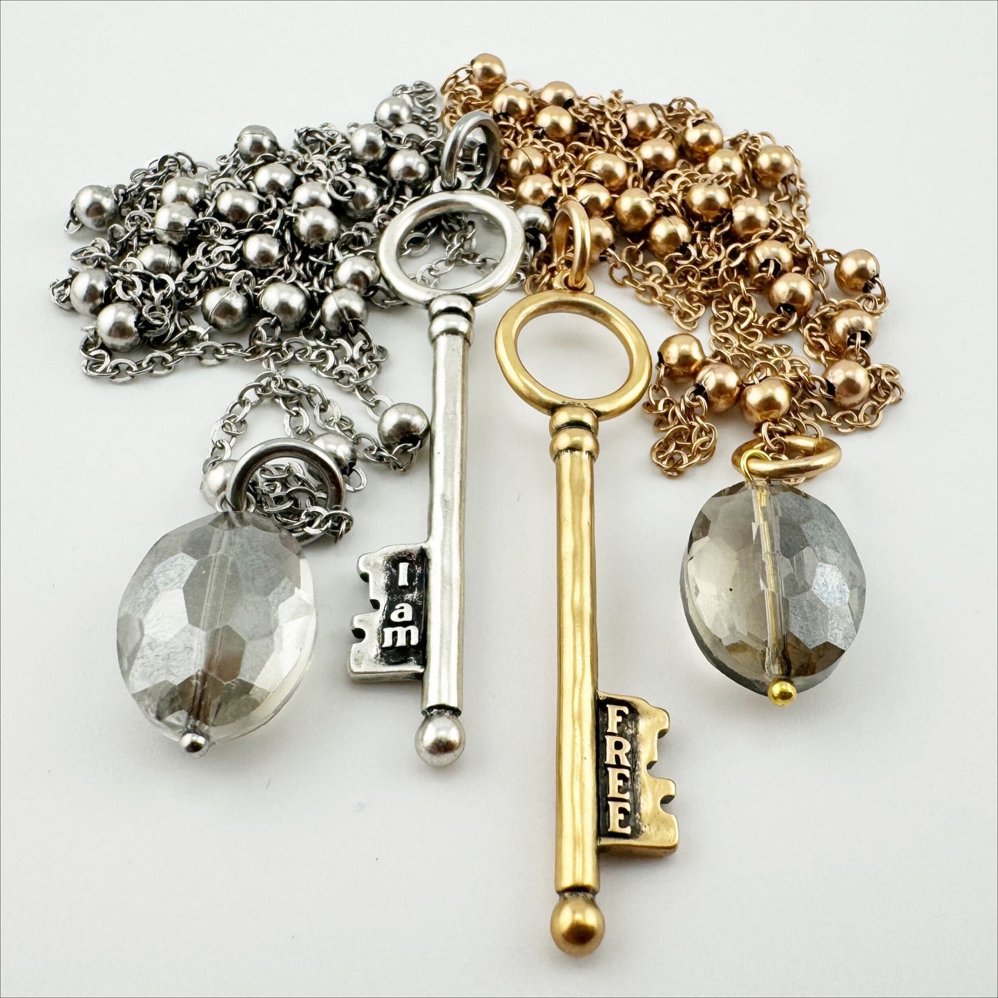 I Am Free Key Dainty Necklace