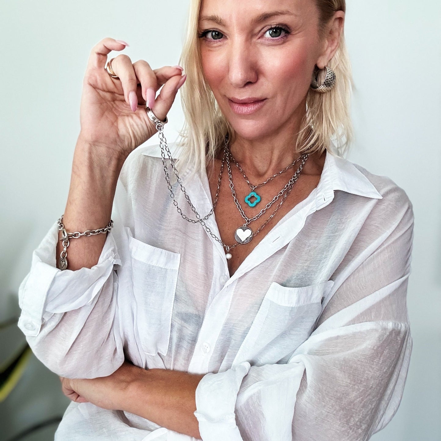 I Am Satisfied Where I Am and Eager For More Ring Original Necklace