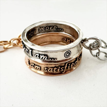 I Am Satisfied Where I Am and Eager For More Ring Original Necklace