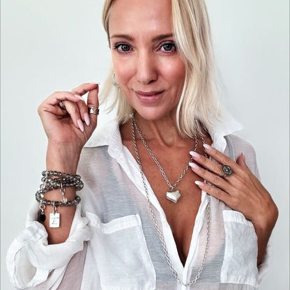 Take a Deep Breath and Let That Shit Go Heart Locket Essential Necklace