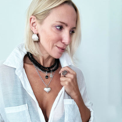 Take a Deep Breath and Let That Shit Go Heart Locket Essential Necklace