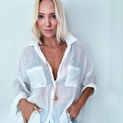 Take a Deep Breath and Let That Shit Go Heart Locket Essential Necklace