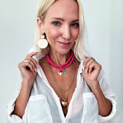 Take a Deep Breath and Let That Shit Go Heart Locket Essential Necklace