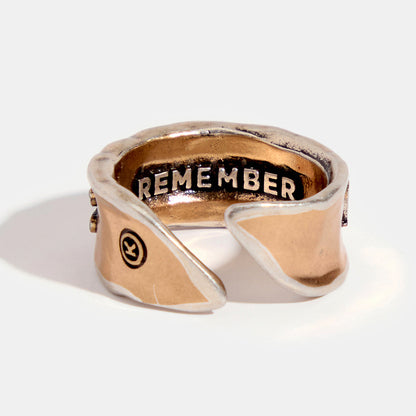 Keep Going Remember Adjustable Ring