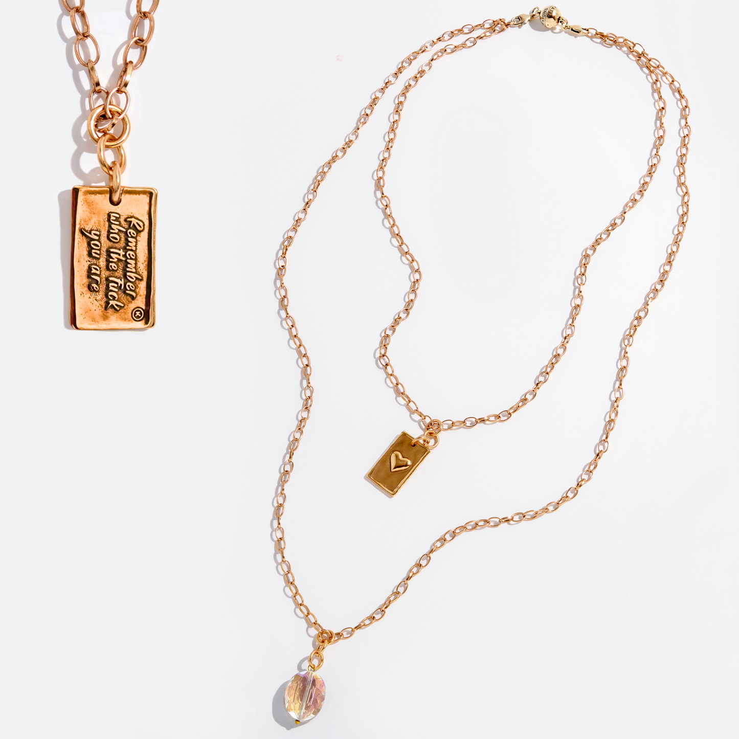 Remember Who the F*ck You Are Original Lite Necklace