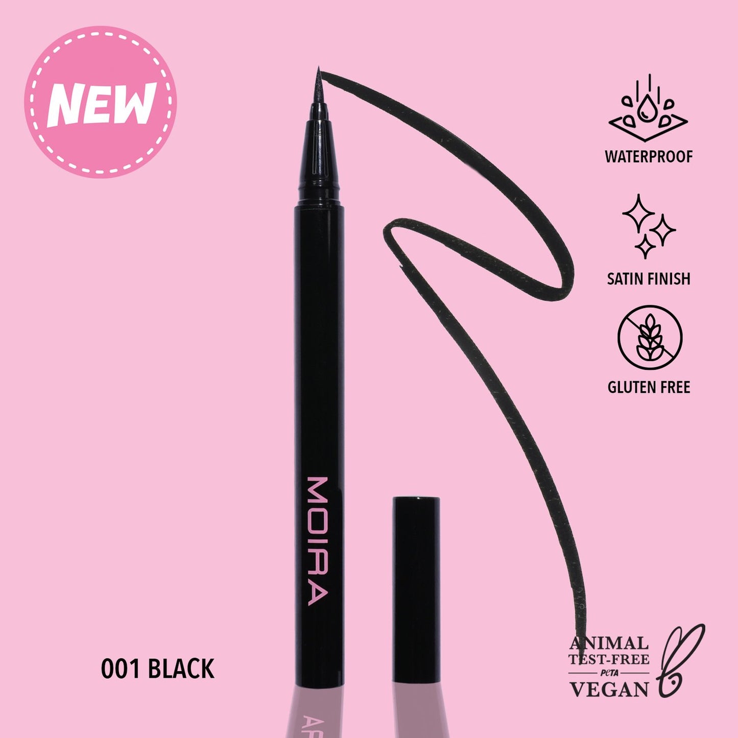 MOIRA Precision Liquid Liner- Black S372 LW3