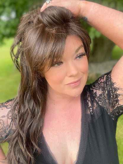 THEA – Luxury Wig by Chic Lifestyle Shown in Espresso Brown.