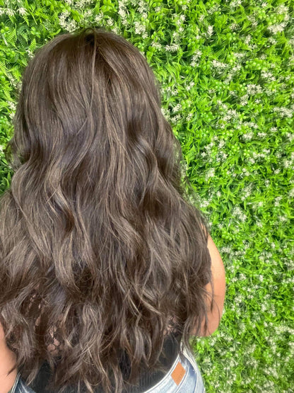 THEA – Luxury Wig by Chic Lifestyle Shown in Espresso Brown.