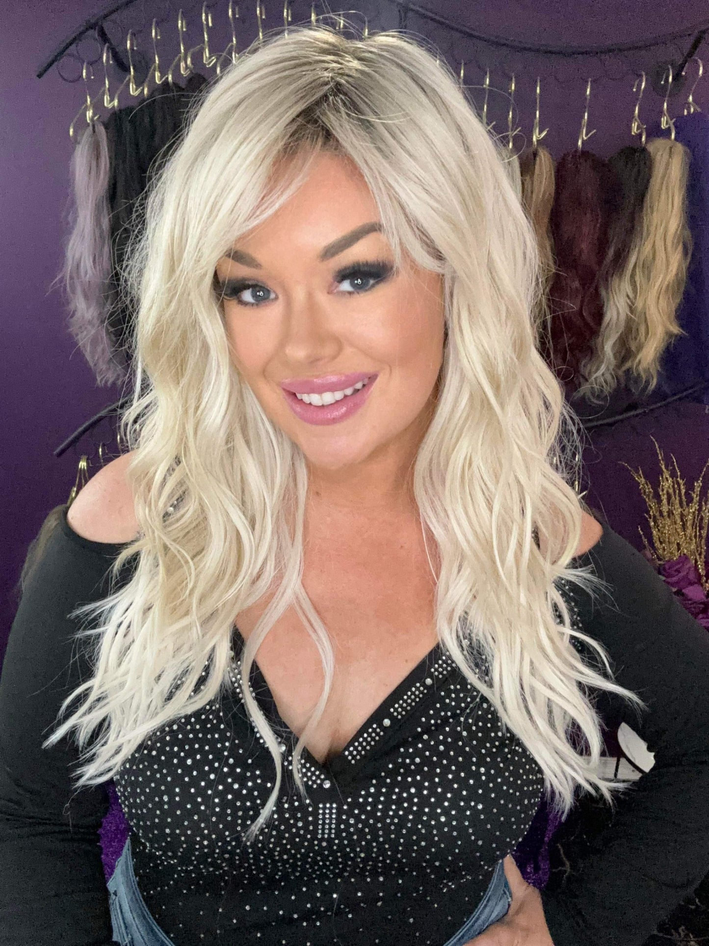 THEA – Luxury Wig by Chic Lifestyle Shown in Platinum Princess.