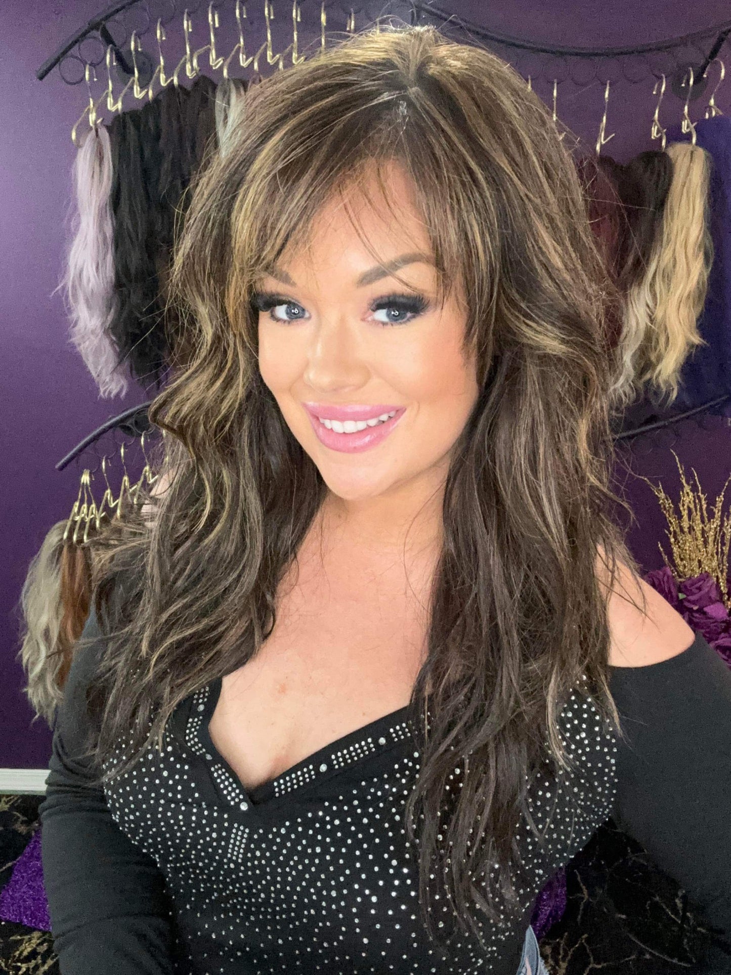 THEA – Luxury Wig by Chic Lifestyle Shown in Toasted Caramel.