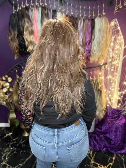 THEA – Luxury Wig by Chic Lifestyle Shown in Vanilla Spice.