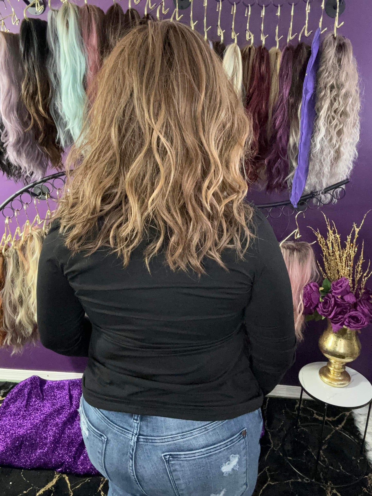 TINA – Luxury Wig by Chic Lifestyle Shown in Mocha.