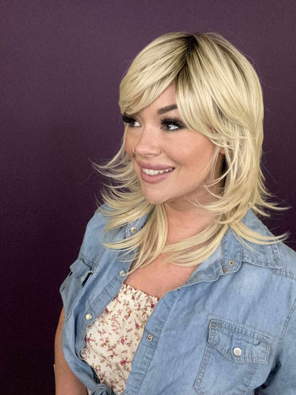 Violet – Luxury Wig by Chic Lifestyle Shown in Platinum Princess.