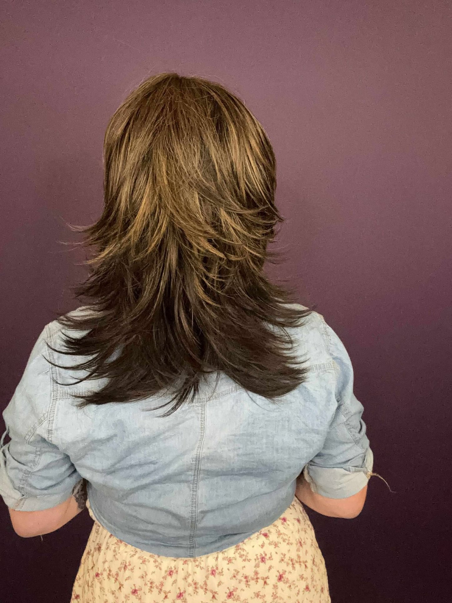 Violet – Luxury Wig by Chic Lifestyle Shown in Toasted Caramel.