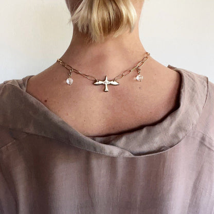 I Am Bird Long Chain Necklace