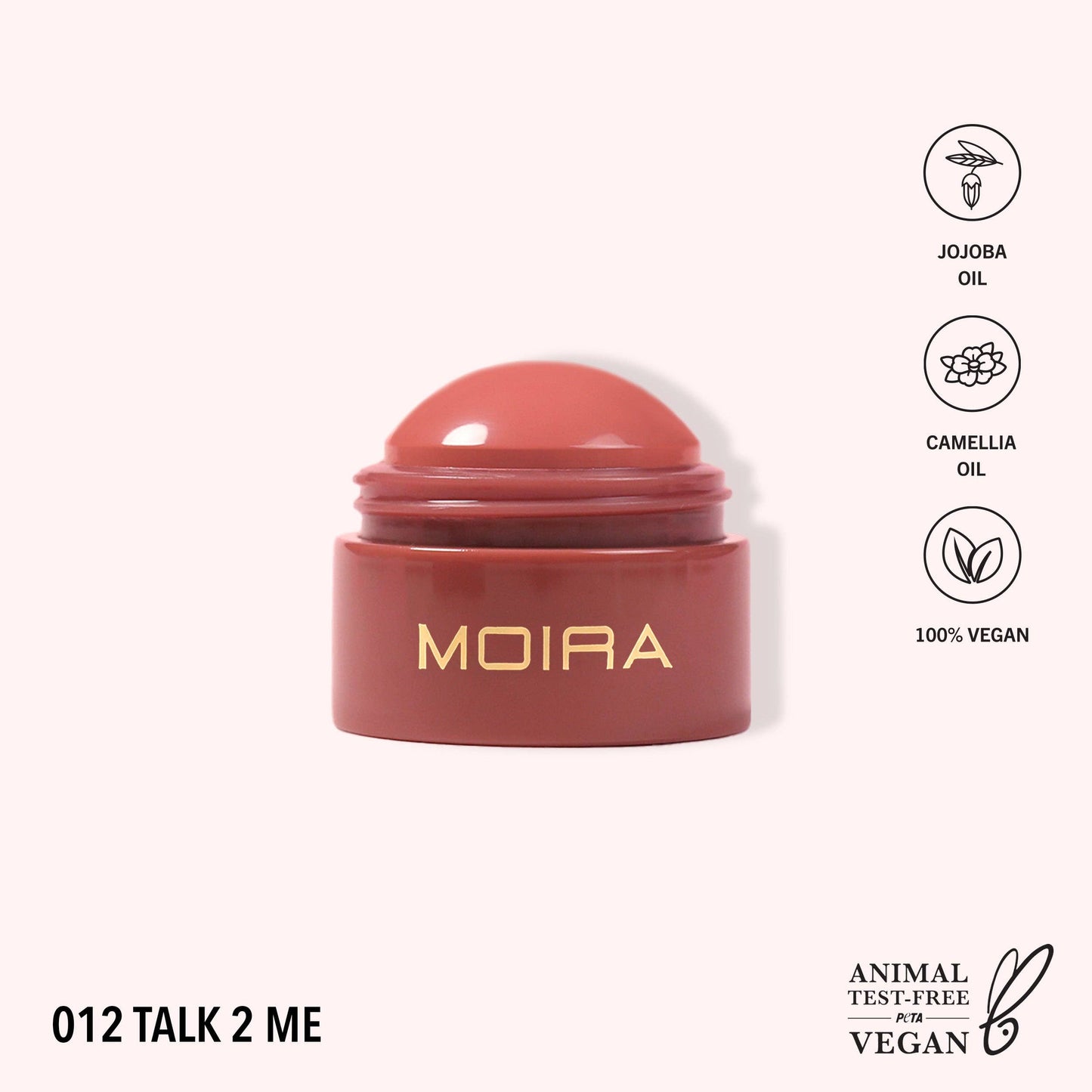 MOIRA Soft Blush Balm (012, Talk 2 me)