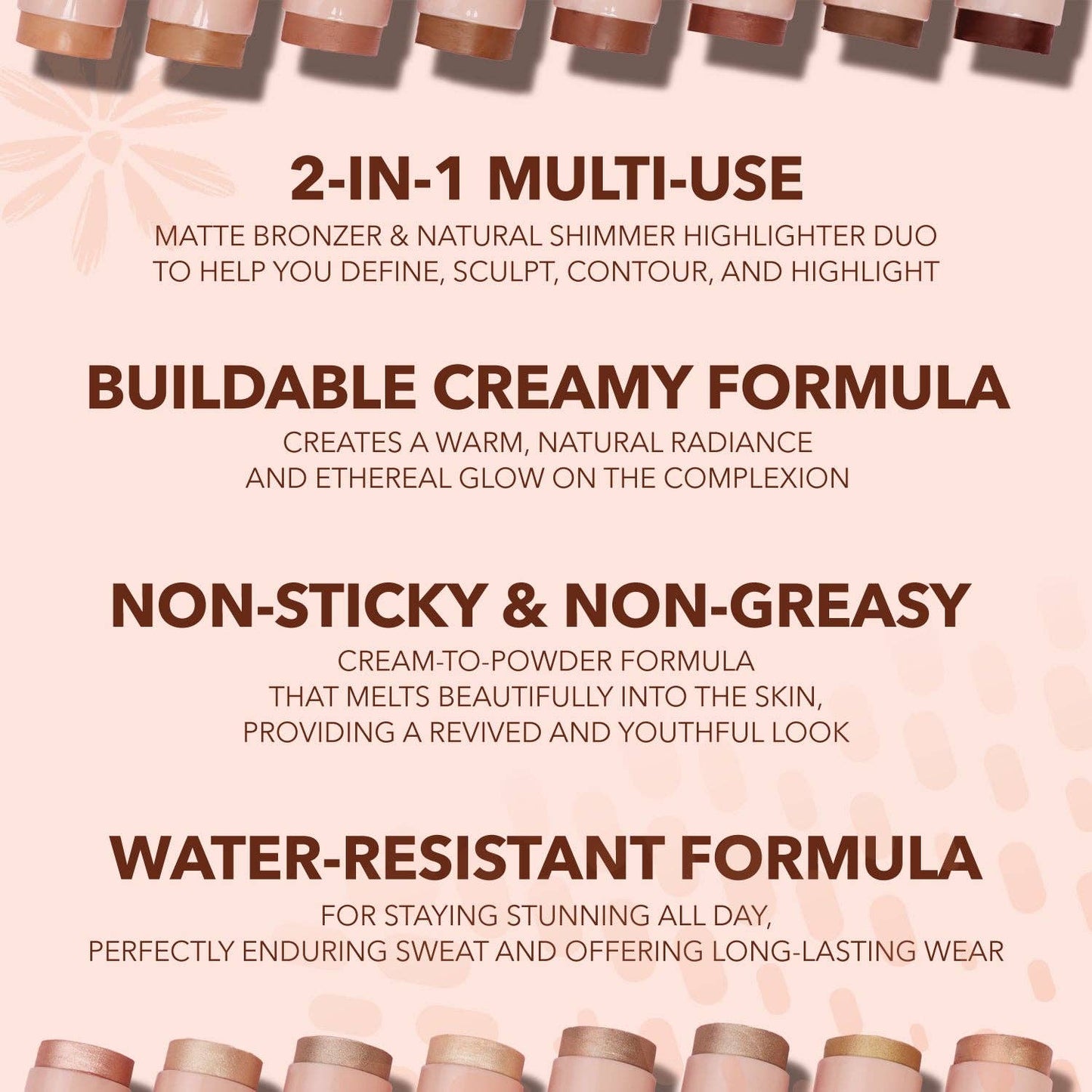 MOIRA Sculpt & Glow Duo Stick (400, Glowing Up!) B110 LW3