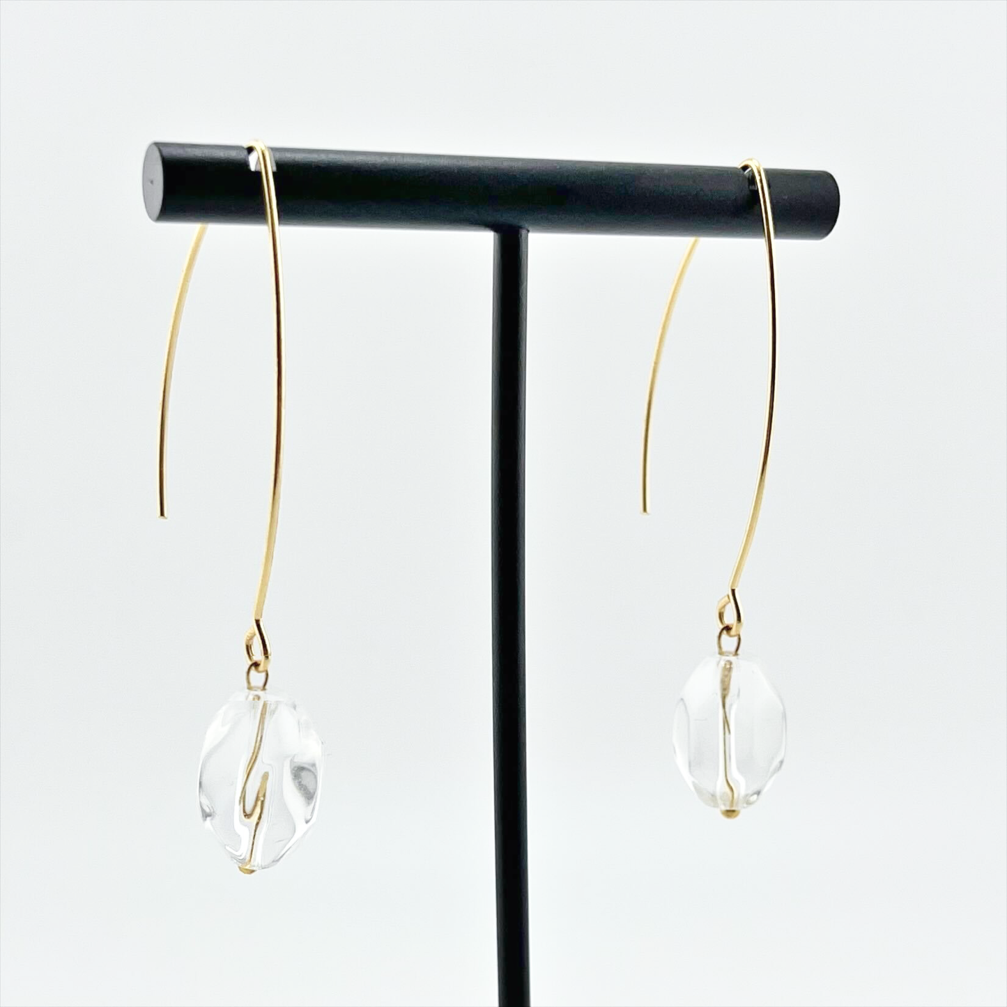 Small Stone Drop Earrings