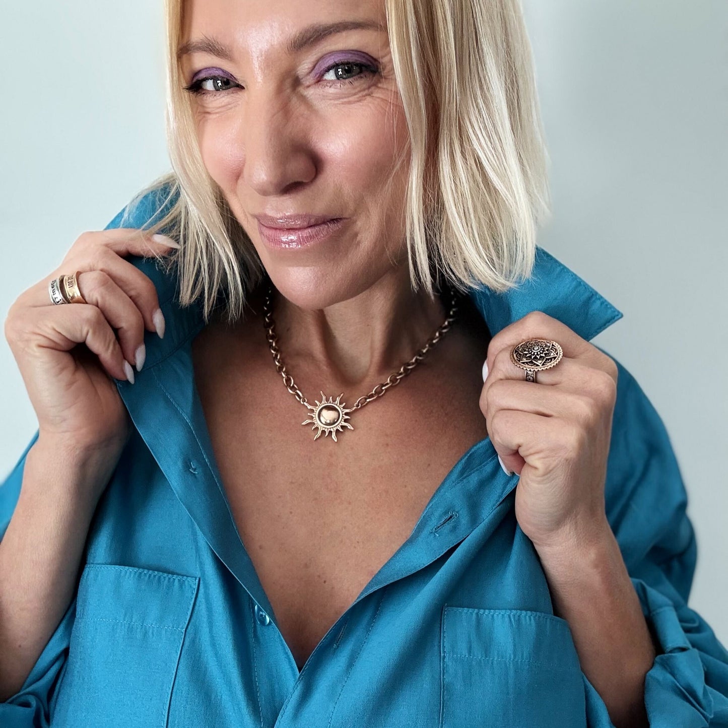 Grateful Sun Choker Necklace