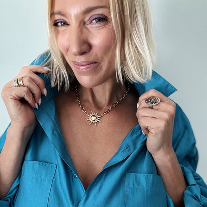 Grateful Sun Choker Necklace