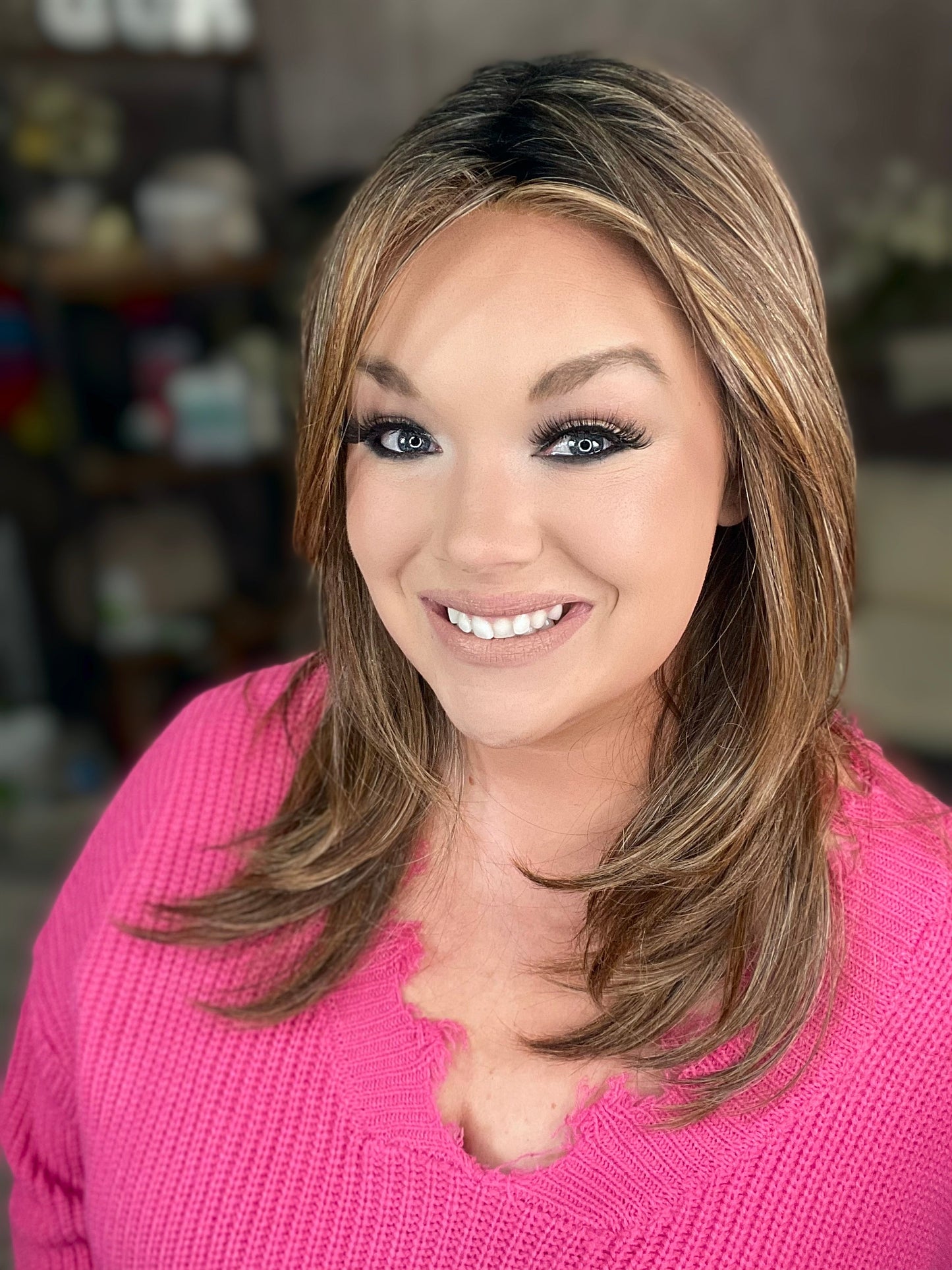 MARIAH MOCHA SWIRL HS STANDARD LUXURY WIG NEW W/OUT TAGS LW3-AC1	.