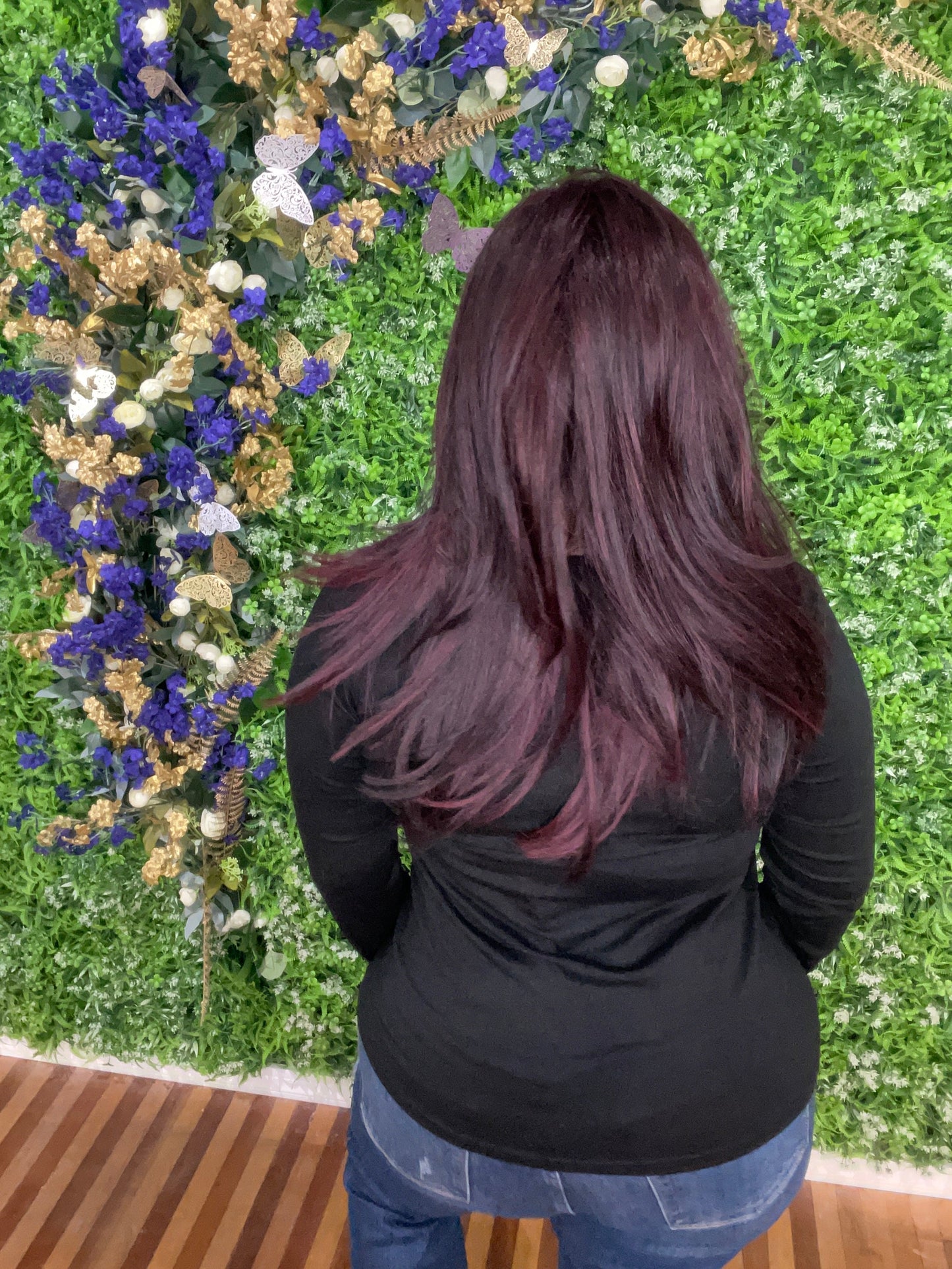 BRIDGETTE BURGUNDY BLEND HS PREMIUM LUXURY WIG *SAMPLE A NOT RETURNABLE*