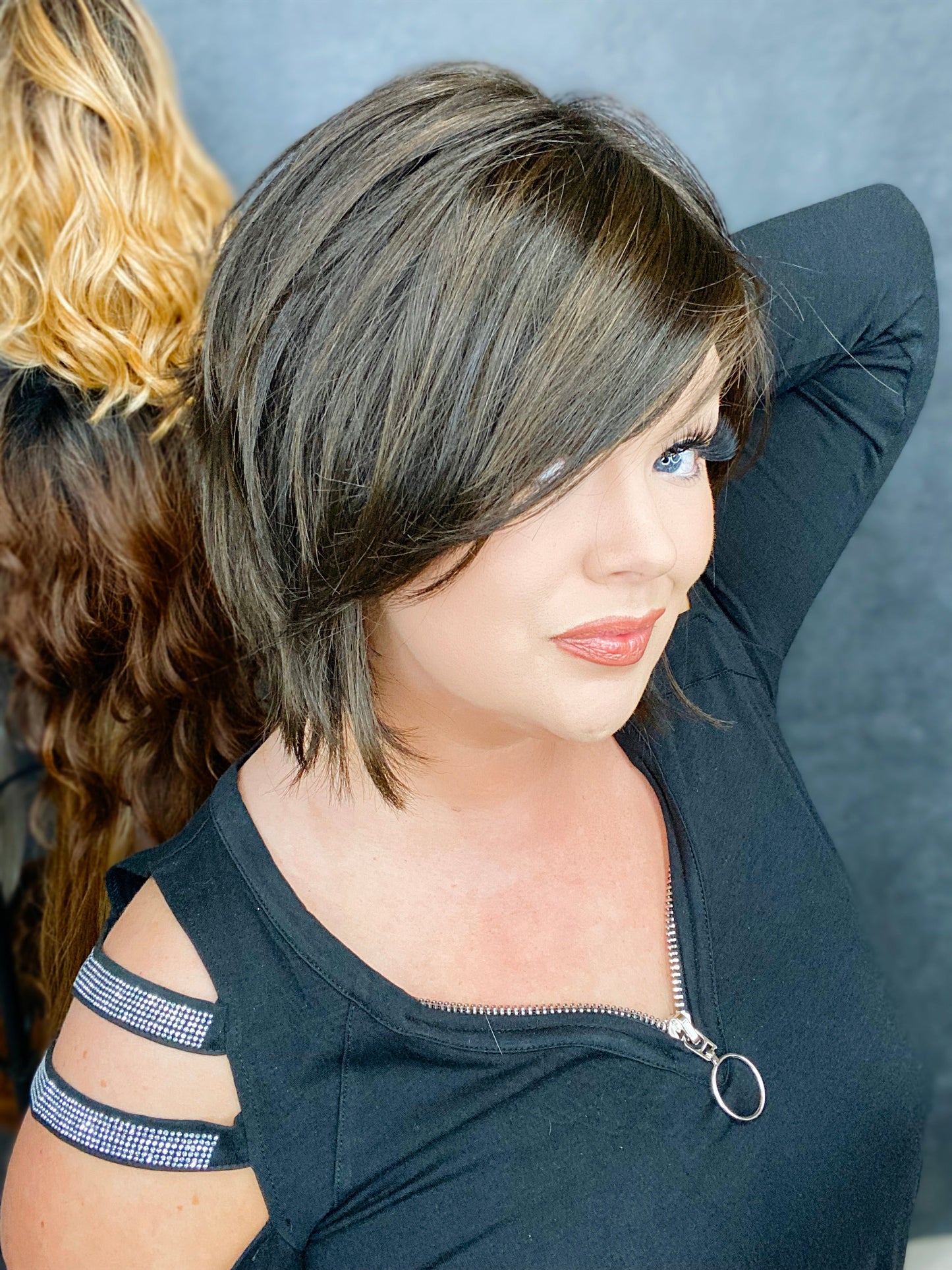 CLARISSA DEEP FOREST NHS Premium Luxury Wig *Sample A NOT RETURNABLE* NV1