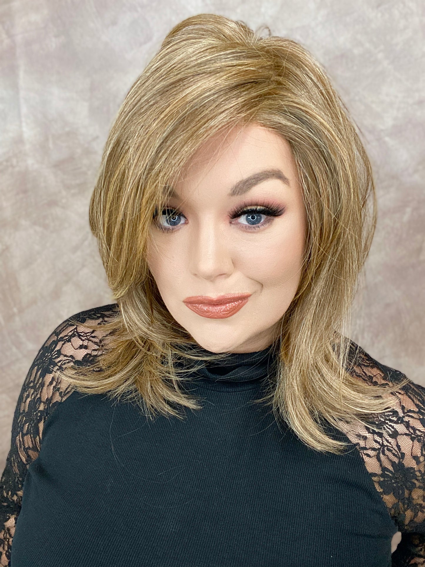 NICOLA COOL BROWN (Sunkissed Brown) HS Luxury Wig *Sample A NOT RETURNABLE*