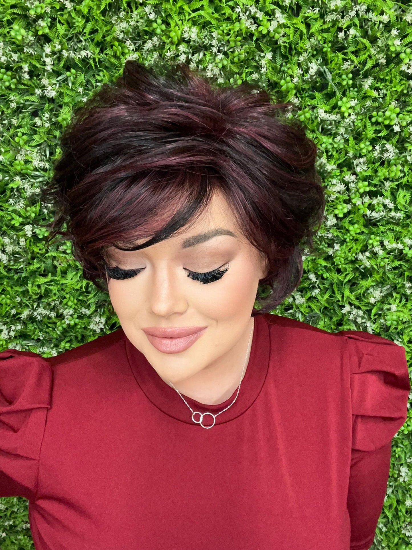 JOLENE BURGUNDY BLEND HS Premium Luxury Wig *Sample A NOT RETURNABLE* NV1