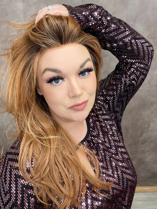 Finley Strawberry Kiss 28" HS Std luxury Wig WFEW LW3-AC1