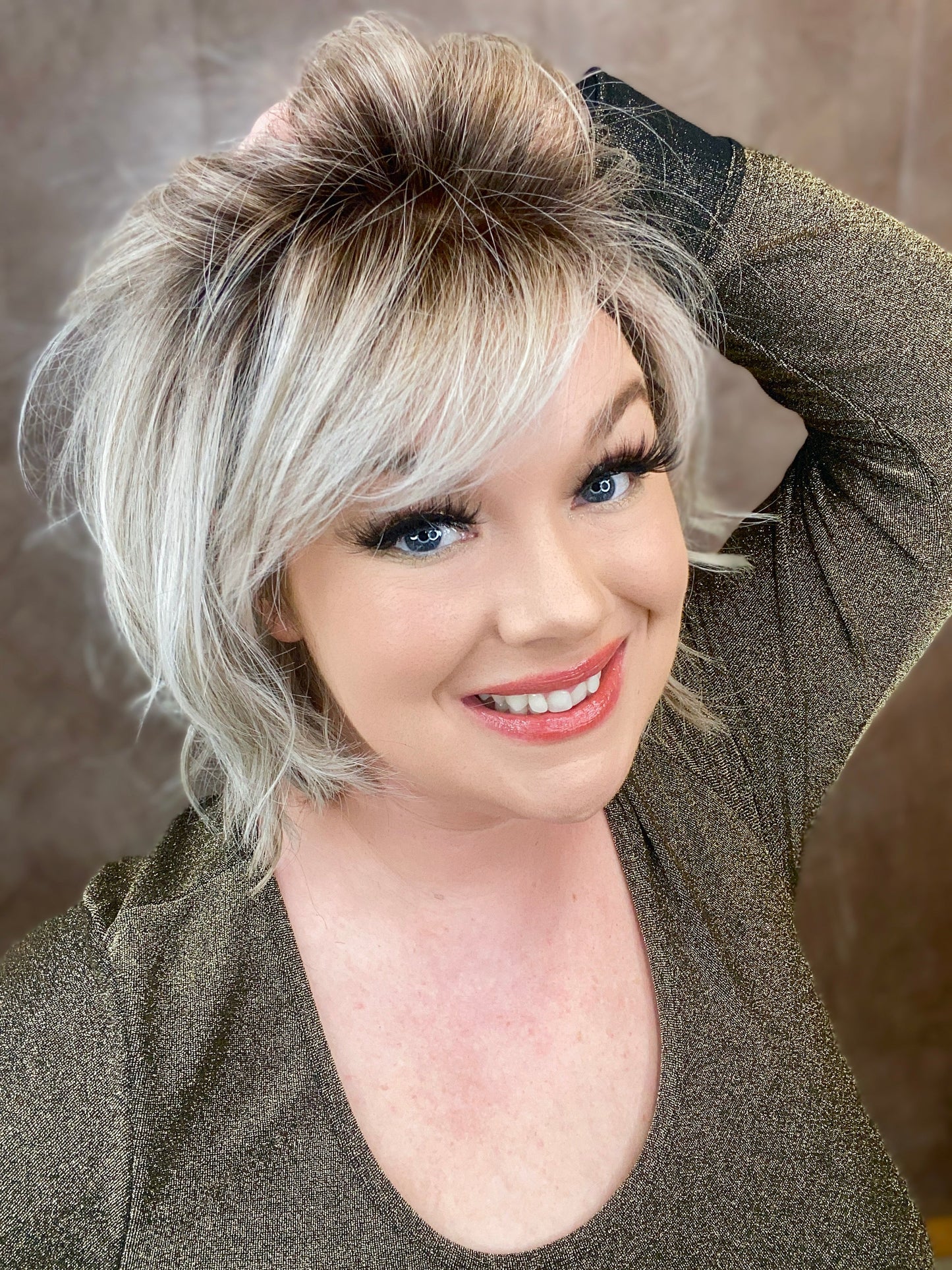 Hattie  Fosted Blonde HS Premium Luxury Wig  *Sample A NOT RETURNABLE* NV1