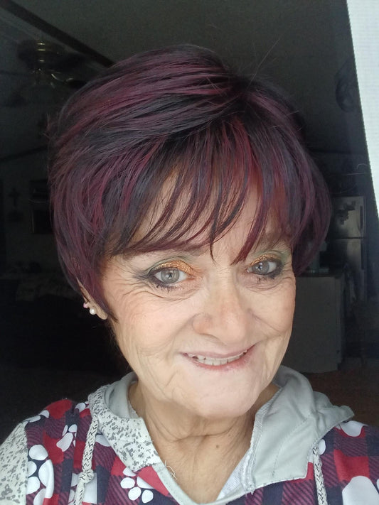 Gia Burgundy Blend HS Premium Luxury Wig  LW3