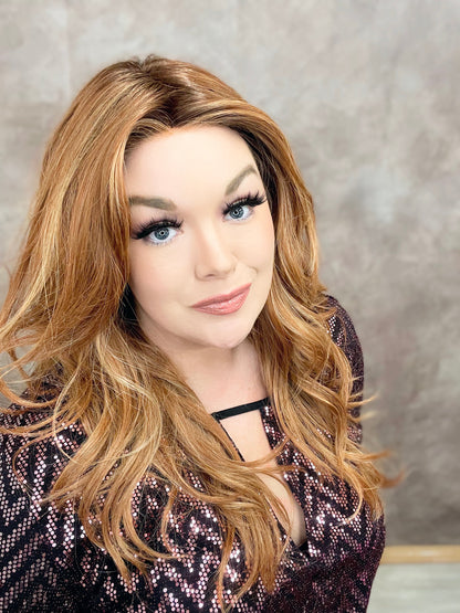 Finley Strawberry Kiss 28" HS Std luxury Wig WFEW LW3-AC1