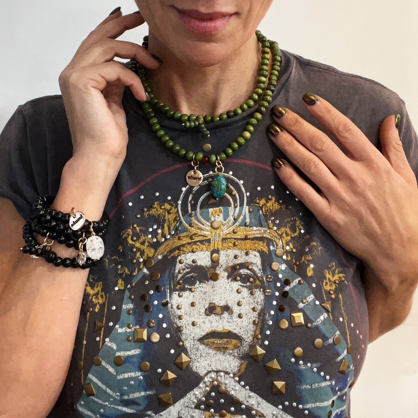 Breathe Heart Wood Boho Wrap Bracelet/Necklace